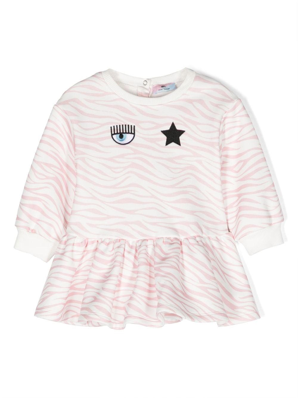 Chiara Ferragni Kids Kleid mit Zebra-Print - Rosa von Chiara Ferragni Kids