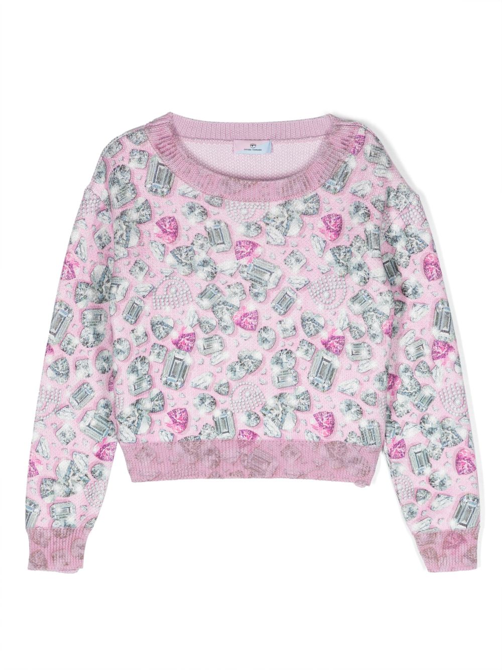 Chiara Ferragni Kids Sweatshirt mit Eyelike-Print - Rosa von Chiara Ferragni Kids