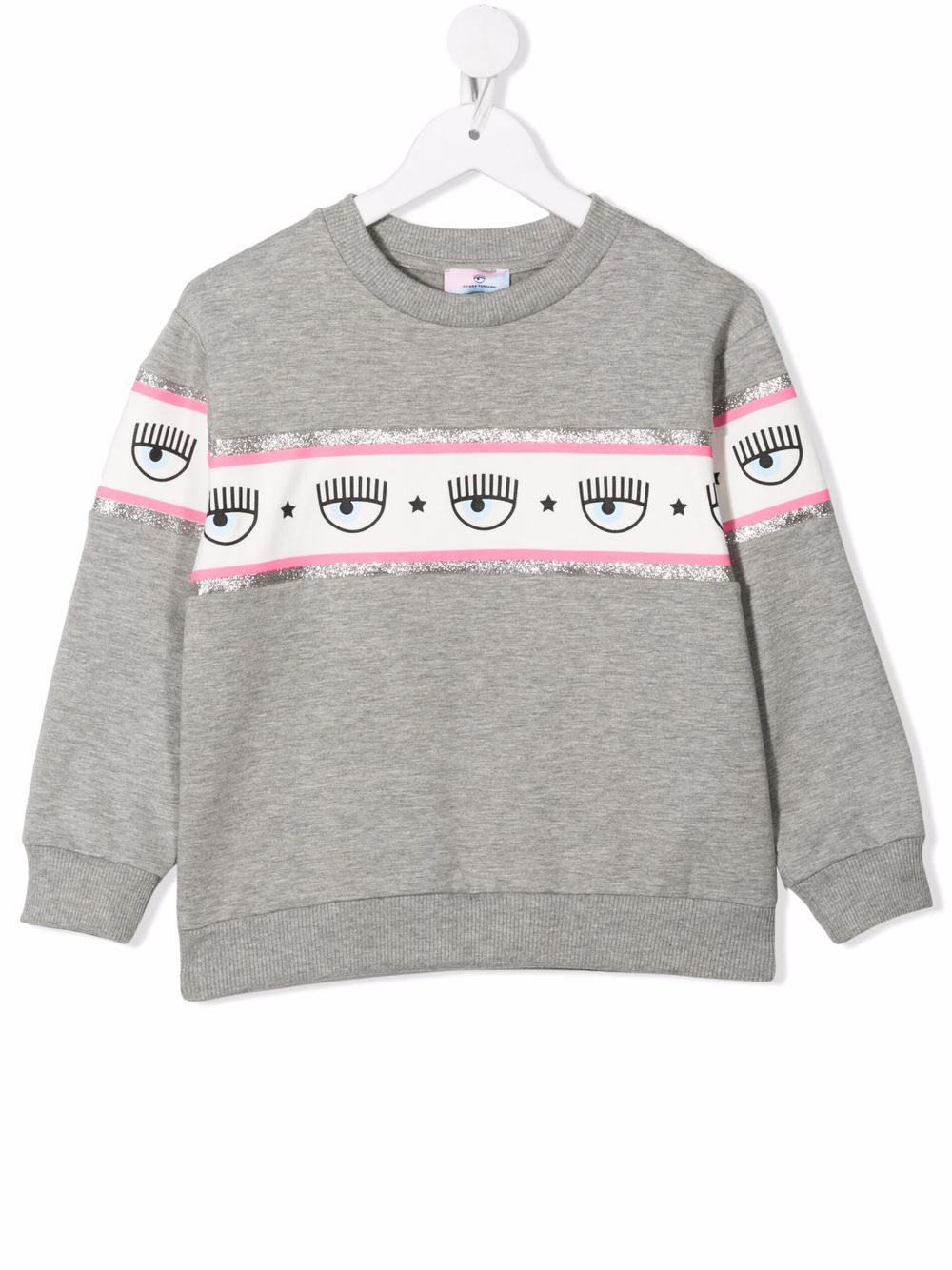 Chiara Ferragni Kids Sweatshirt mit Logo-Print - Grau von Chiara Ferragni Kids