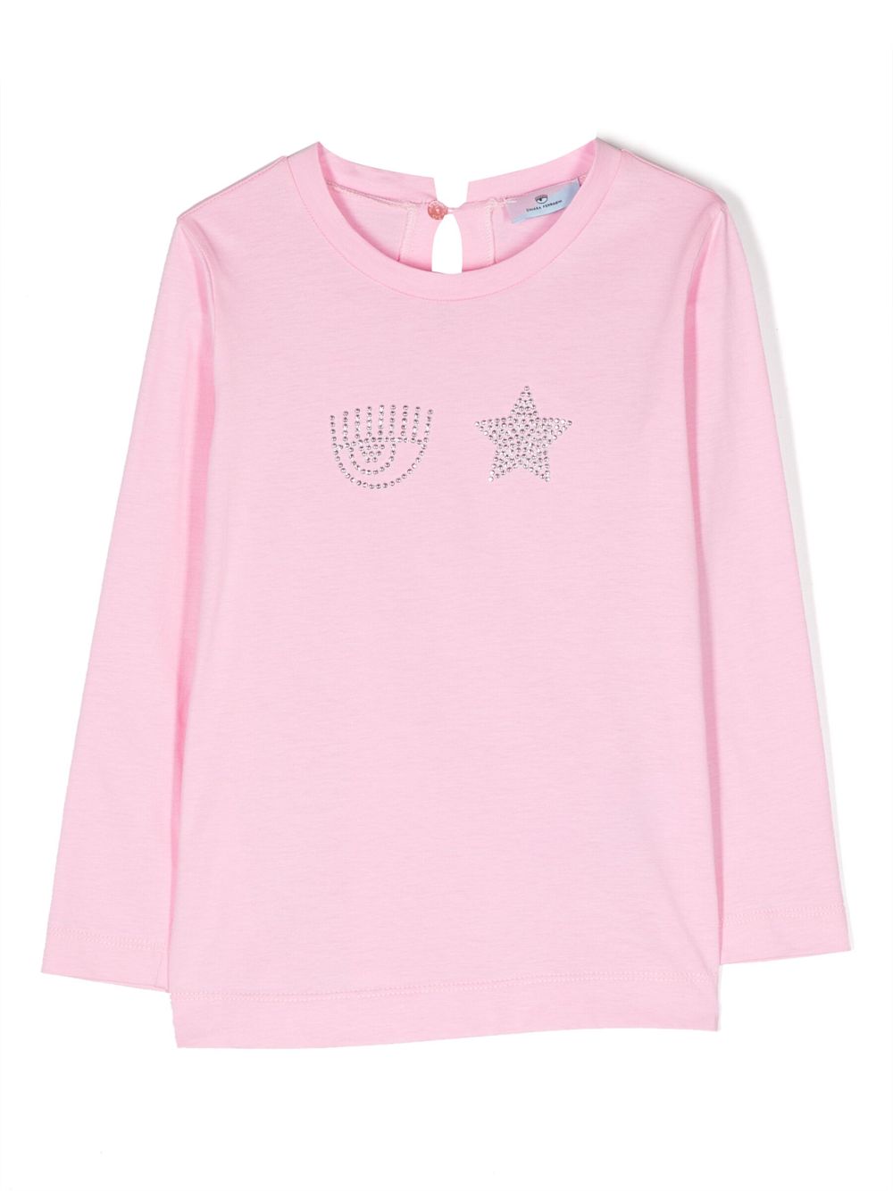 Chiara Ferragni Kids Sweatshirt mit Logo-Verzierung - Rosa von Chiara Ferragni Kids