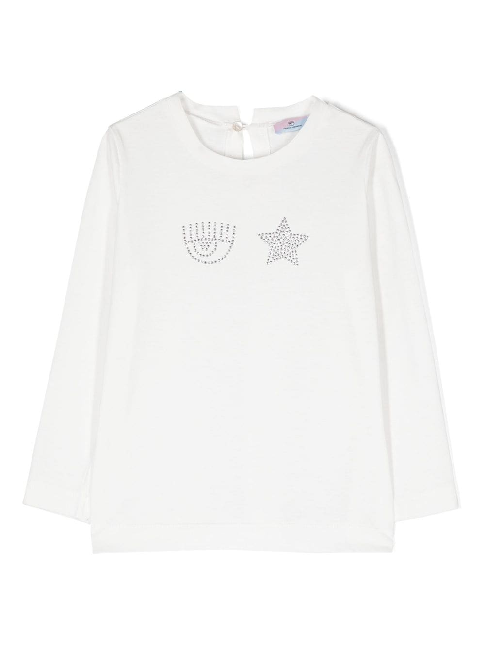 Chiara Ferragni Kids Sweatshirt mit Logo-Verzierung - Weiß von Chiara Ferragni Kids