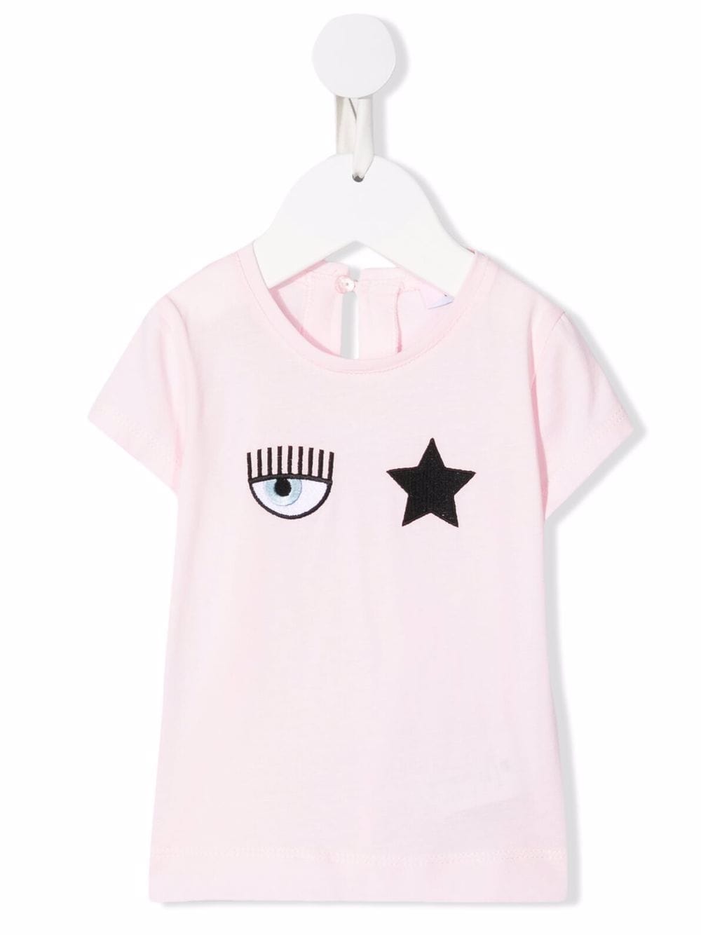 Chiara Ferragni Kids T-Shirt mit zwinkernden Augen - Rosa von Chiara Ferragni Kids