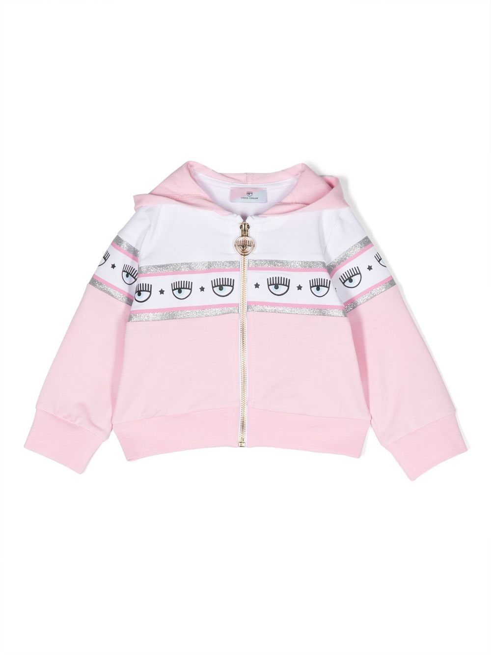 Chiara Ferragni Kids Hoodie mit Logo-Print - Rosa von Chiara Ferragni Kids