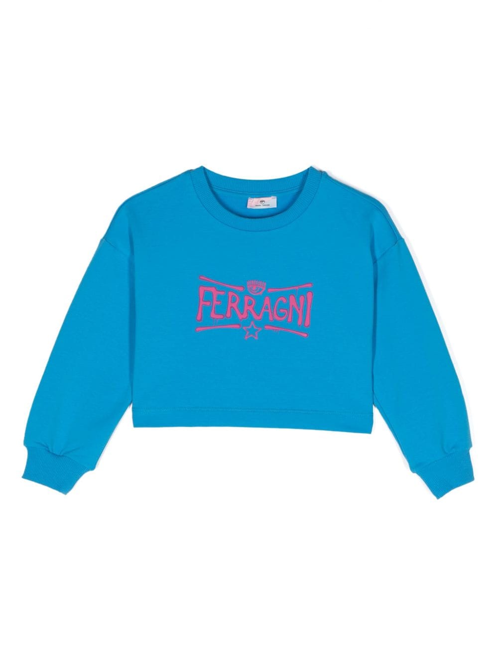 Chiara Ferragni Kids Sweatshirt mit Logo-Print - Blau von Chiara Ferragni Kids