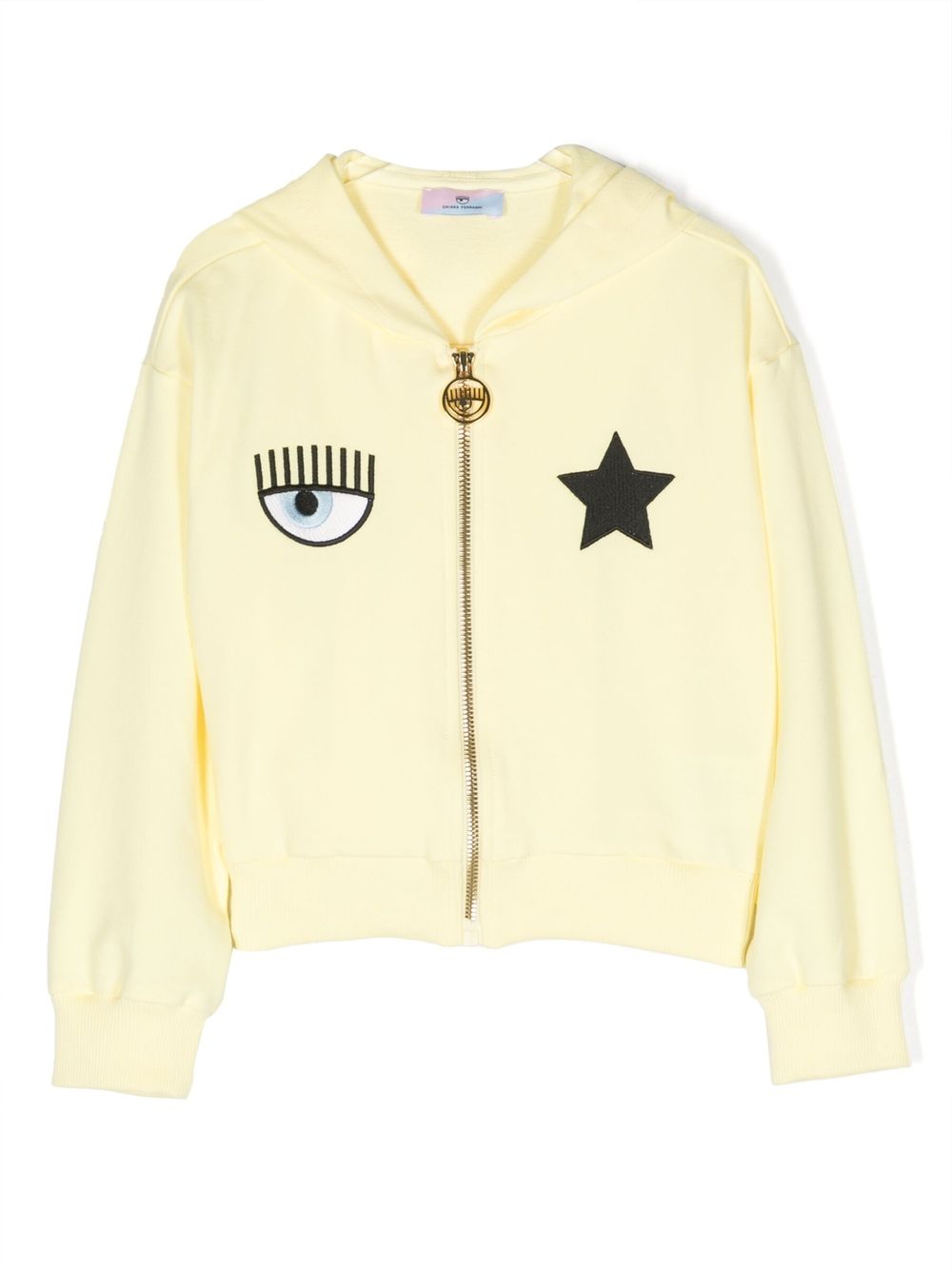 Chiara Ferragni Kids Kapuzenjacke mit Logo-Print - Gelb von Chiara Ferragni Kids