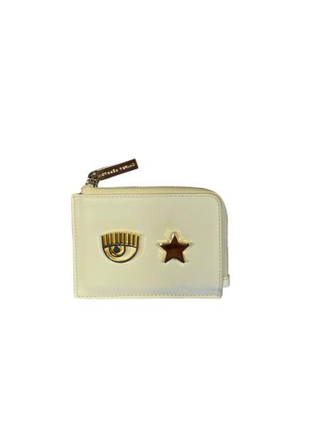 Chiara Ferragni - Chiara Ferragni Eyelike Metal Geldbörse, Kartenetui, Hellgelb-Gold von Chiara Ferragni