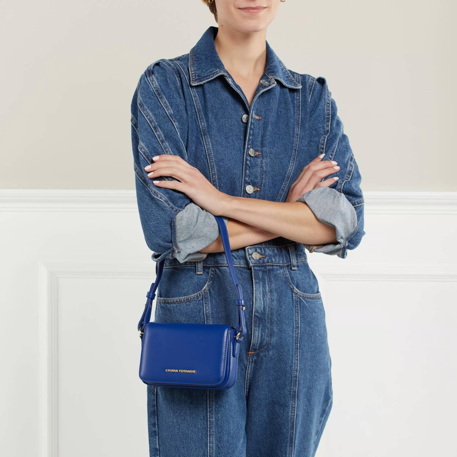 Chiara Ferragni Crossbody Bags - Range K - Cf Simple, Sketch 02 Bags - Gr. unisize - in Blau - für Damen von Chiara Ferragni