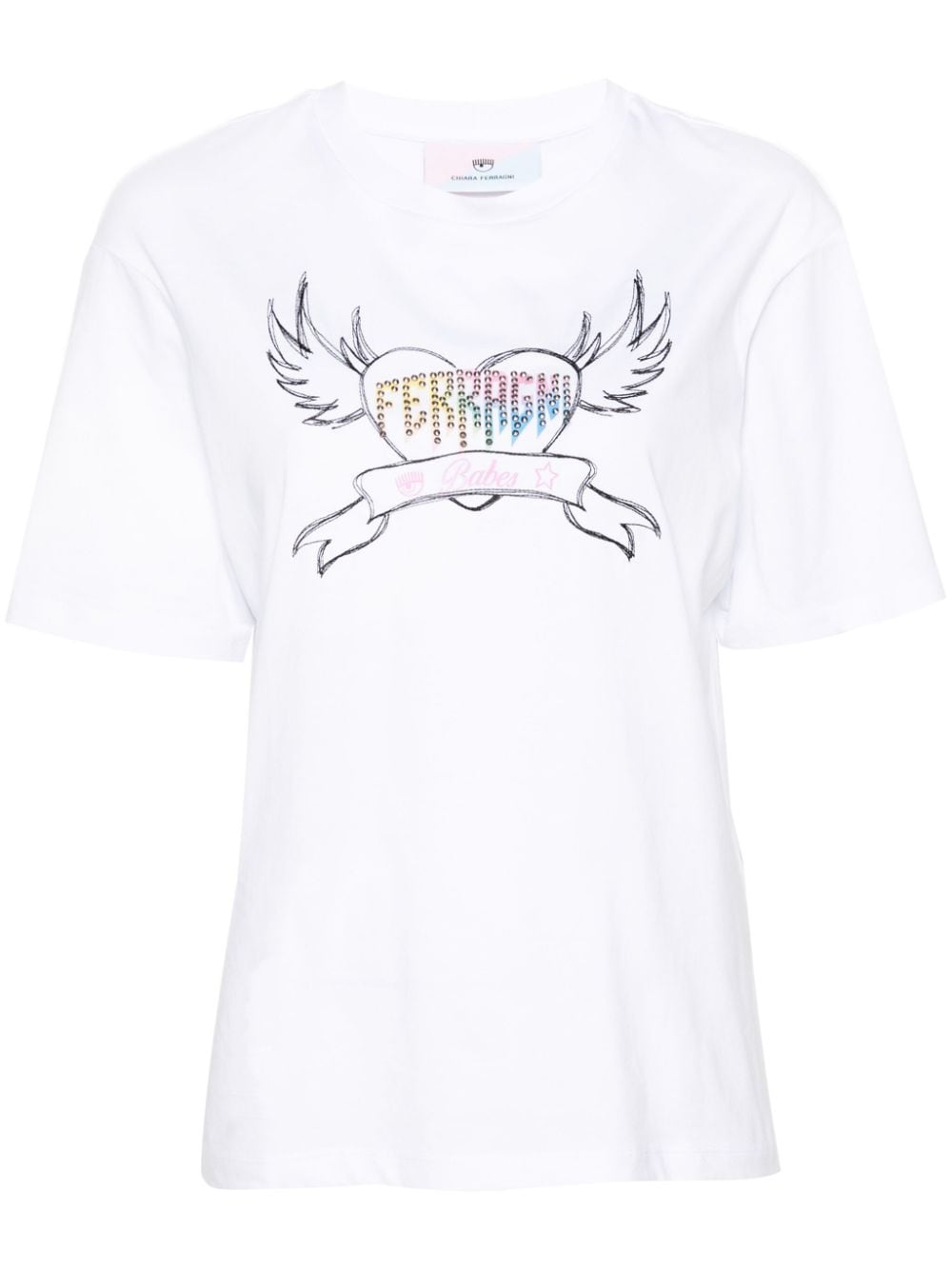 Chiara Ferragni Punk T-Shirt - Weiß von Chiara Ferragni