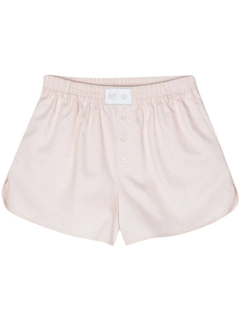 Chiara Ferragni Shorts mit Logo-Patch - Rosa von Chiara Ferragni