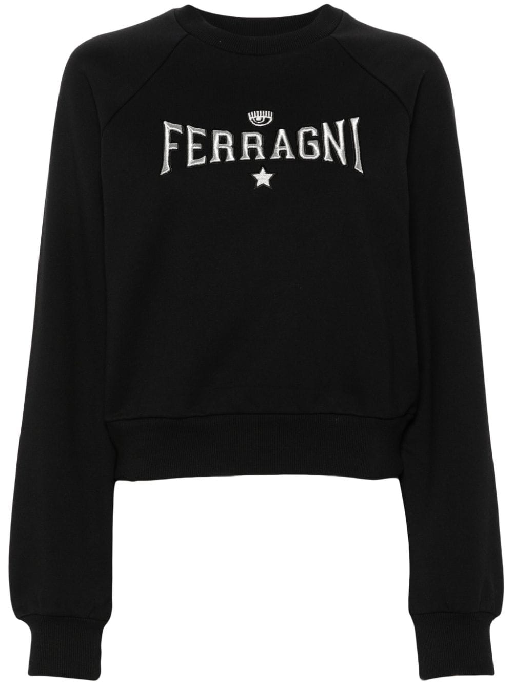 Chiara Ferragni Sweatshirt mit Logo-Stickerei - Schwarz von Chiara Ferragni