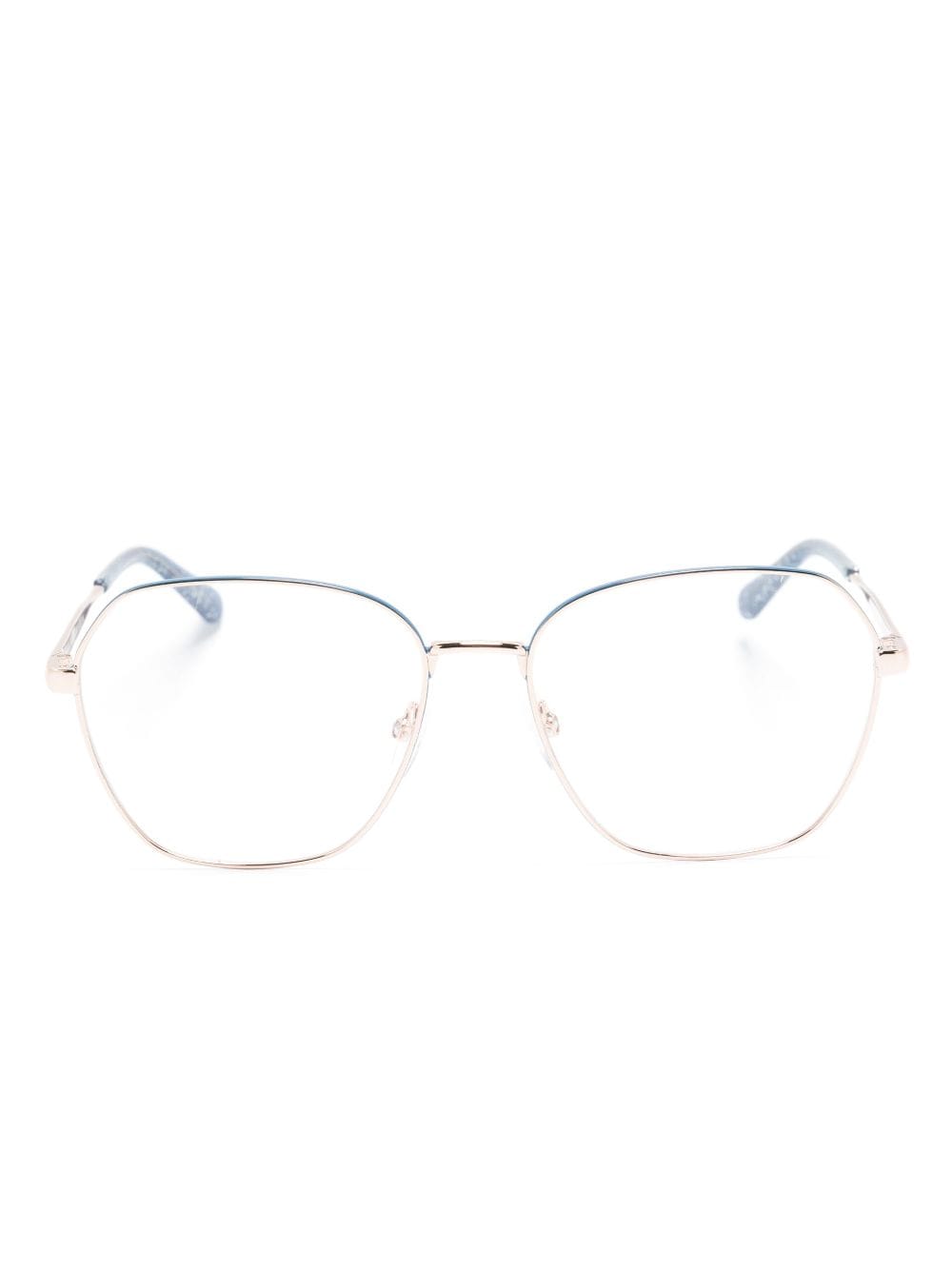 Chiara Ferragni Brille mit eckigem Gestell - Gold von Chiara Ferragni