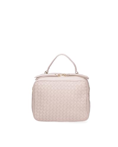Chiara Ferretti Damenhandtasche aus echtem Leder Made in Italy 22 x 16 x 8 cm CF22796723FBG-PARENT, beige von Chiara Ferretti
