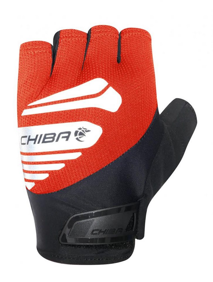 Chiba Fahrradhandschuhe CHIBA Air Plus Reflex - Radhandschuhe XL rot, atmungsaktiv mit Gelpols von Chiba