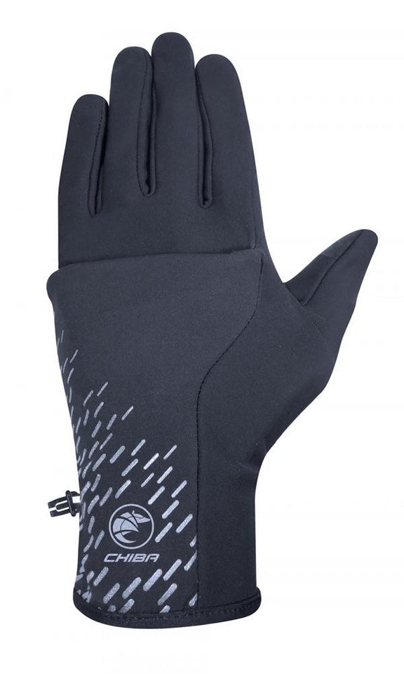Chiba Fahrradhandschuhe CHIBA All Weather Overflap - Radhandschuhe L schwarz, winddicht & wass von Chiba