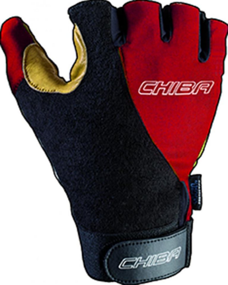 Chiba Fahrradhandschuhe CHIBA Argon Kids - Kinder-Radhandschuhe XXS rot mit Gelpolsterung von Chiba