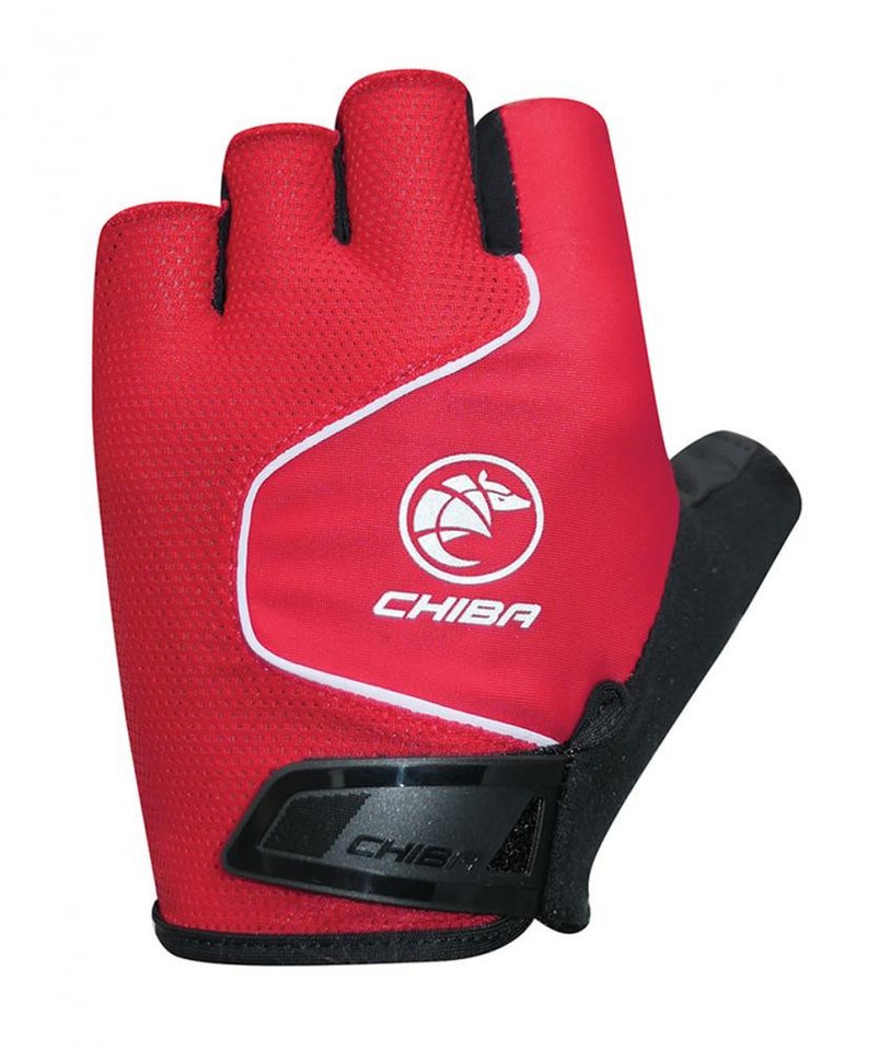 Chiba Fahrradhandschuhe CHIBA Cool Air - Radhandschuhe kurz Finger, rot, Größe L, atmungsaktiv von Chiba