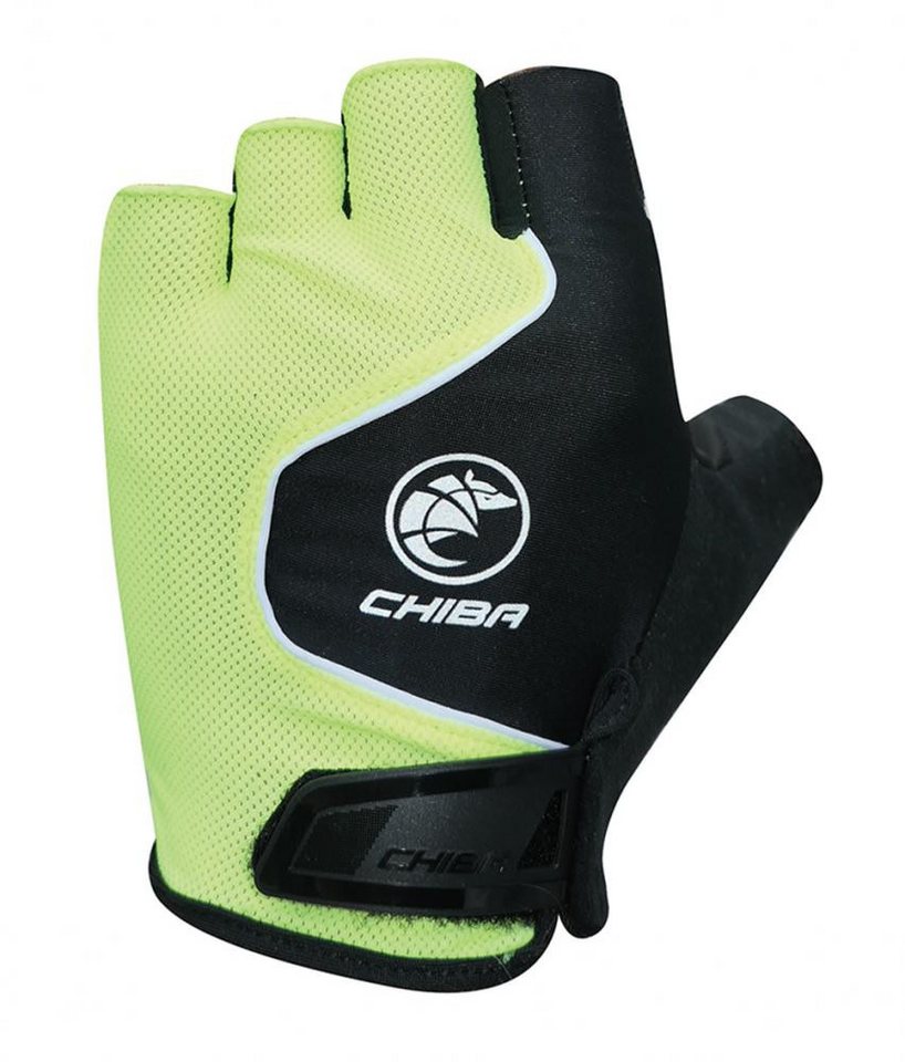 Chiba Fahrradhandschuhe CHIBA Cool Air - Radhandschuhe neongelb, XL, atmungsaktiv mit Gelpolst von Chiba