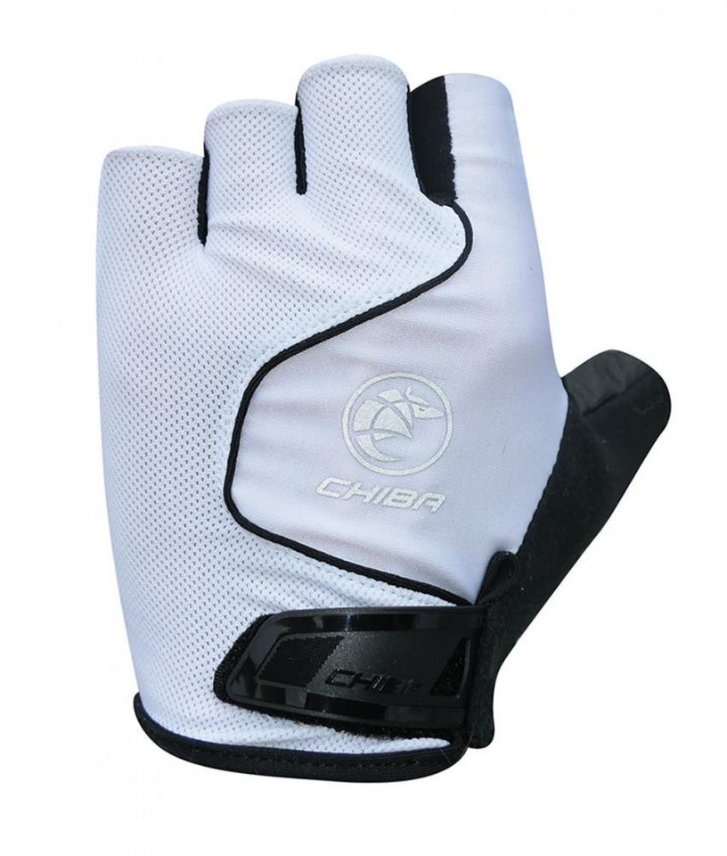 Chiba Fahrradhandschuhe CHIBA Cool Air - kurze Radhandschuhe, weiß, 3XL, atmungsaktiv mit Gelp von Chiba
