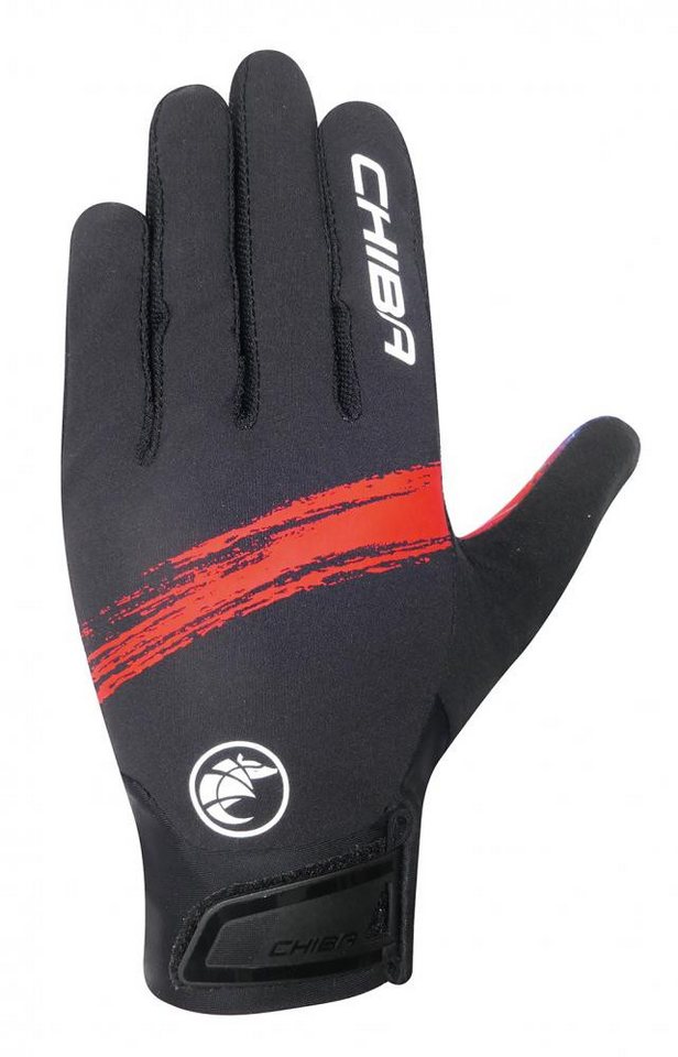 Chiba Fahrradhandschuhe CHIBA Downhill Youth - Radhandschuhe XS/S schwarz/rot, atmungsaktiv & von Chiba