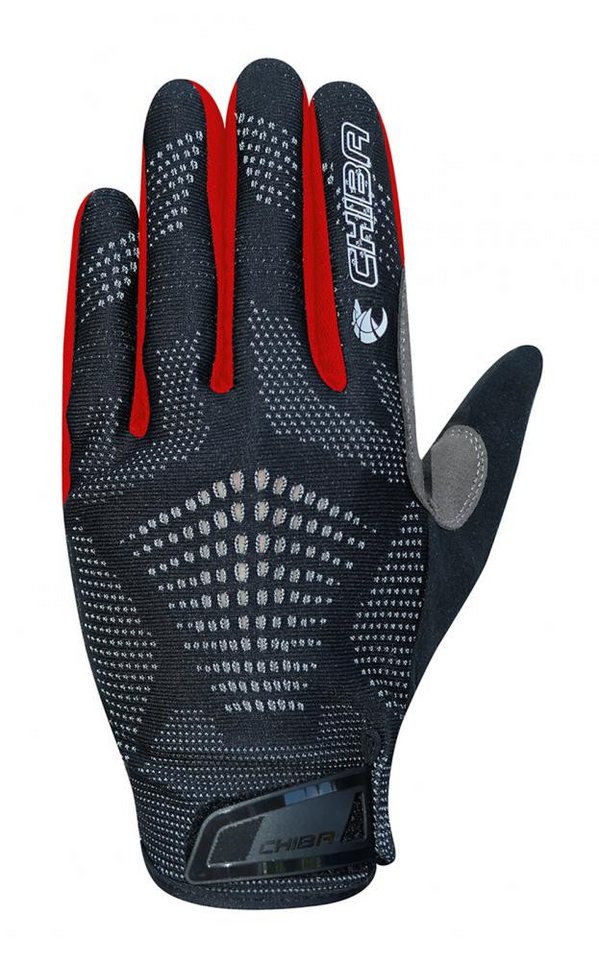 Chiba Fahrradhandschuhe CHIBA Gel Performer - Radhandschuhe kurz, S, schwarzz/rot, Gelpolster von Chiba