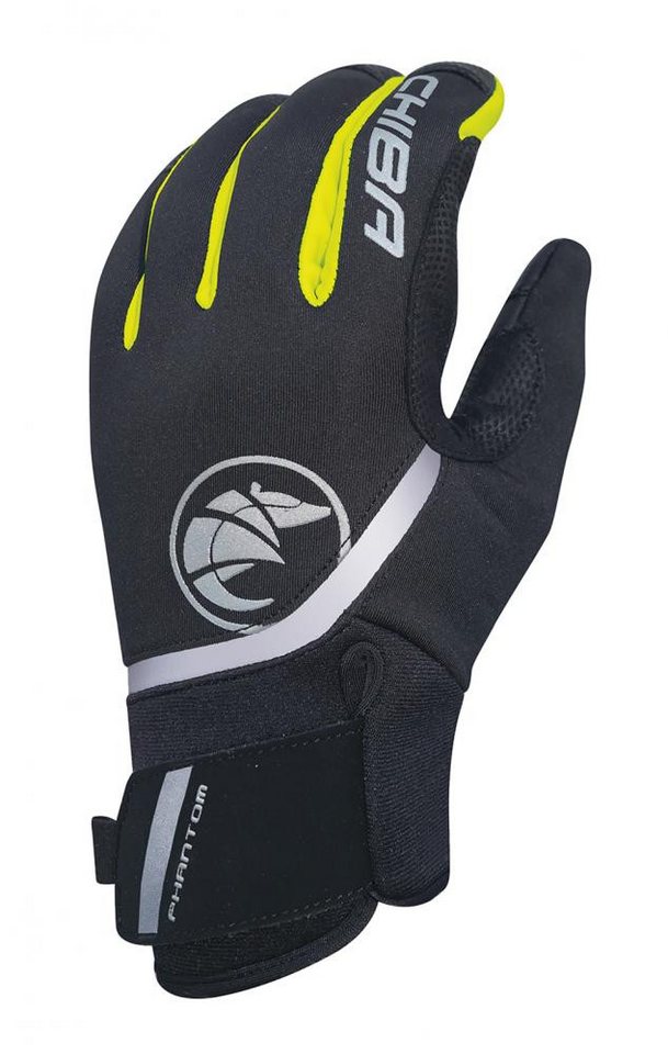 Chiba Fahrradhandschuhe CHIBA Phantom - Radhandschuhe XL schwarz/neongelb, winddicht & touchsc von Chiba