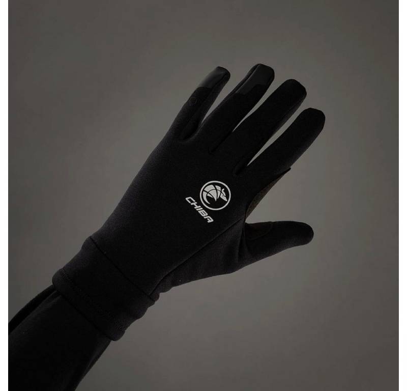 Chiba Fahrradhandschuhe CHIBA Polarfleece - Fahrradhandschuhe, schwarz, L, Touchfinger, Polart von Chiba