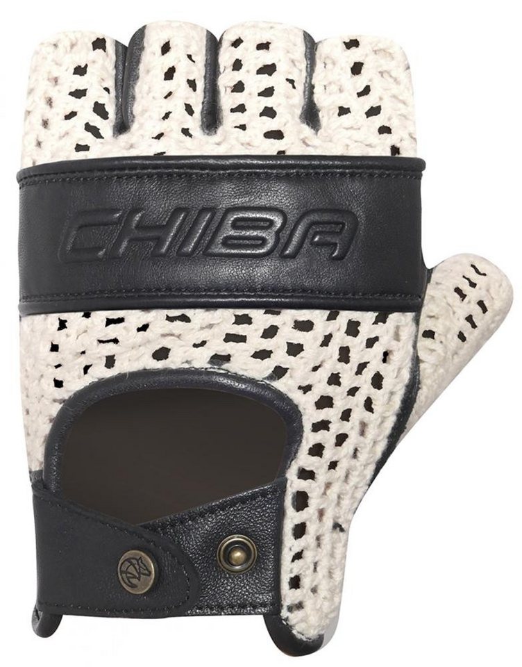 Chiba Fahrradhandschuhe CHIBA Pure Nature - Radhandschuhe XXL beige/schwarz, Retro, Naturmater von Chiba