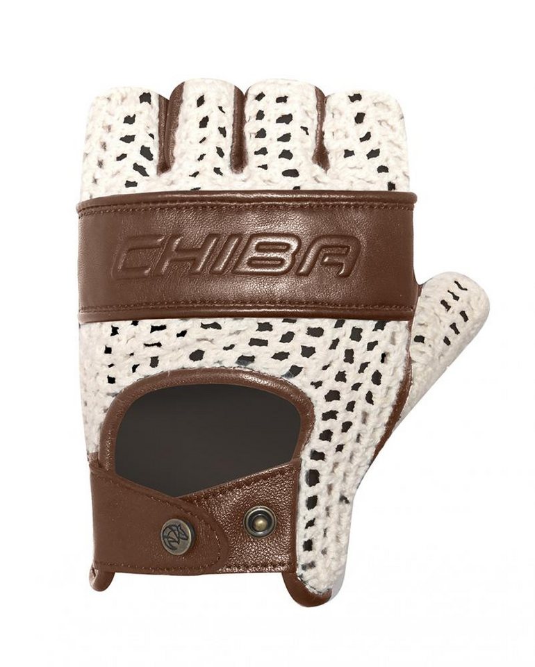 Chiba Fahrradhandschuhe CHIBA Pure Nature - Radhandschuhe beige/braun, Größe M, Retro-Design von Chiba