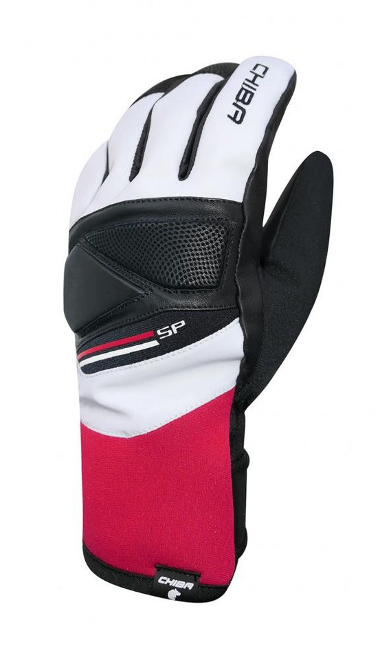 Chiba Fahrradhandschuhe CHIBA Snow Pro 2.0 - wasserdichte Winter-Radhandschuhe, Größe 7, weiß/ von Chiba