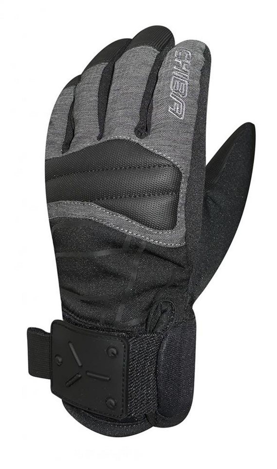 Chiba Fahrradhandschuhe CHIBA Snow Speeder - wasserdichte Radhandschuhe, Größe 5, sz/dk.grau von Chiba