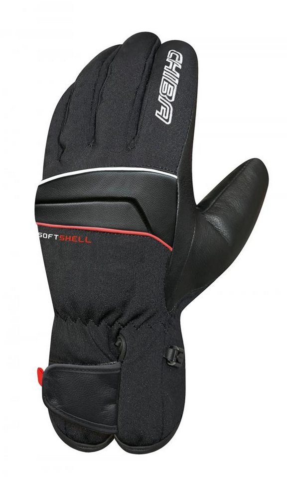 Chiba Fahrradhandschuhe CHIBA Softshell Alpin - wasserdichte Radsport-Handschuhe schwarz, Größ von Chiba