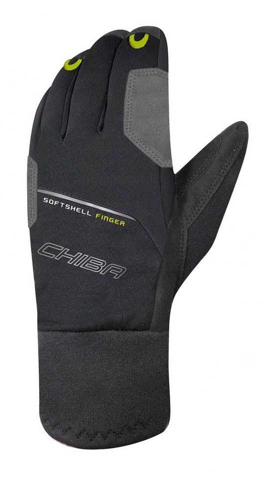 Chiba Fahrradhandschuhe CHIBA Softshell Finger - Radhandschuhe, winddicht, atmungsaktiv, Touch von Chiba