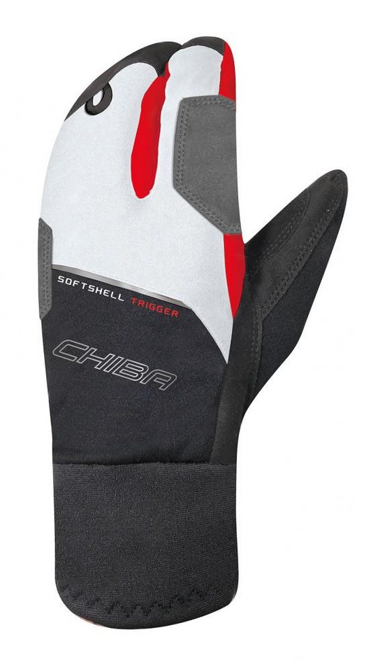 Chiba Fahrradhandschuhe CHIBA Softshell Trigger - Radhandschuhe Lobster-Style, winddicht, atmu von Chiba