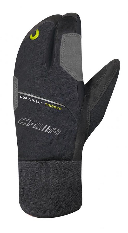 Chiba Fahrradhandschuhe CHIBA Softshell Trigger - winddichte Radhandschuhe, Lobster-Style, Tou von Chiba
