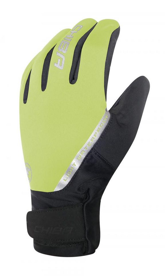 Chiba Fahrradhandschuhe CHIBA Softshell Waterproof - XS, neongelb, wasserdichte Radhandschuhe von Chiba
