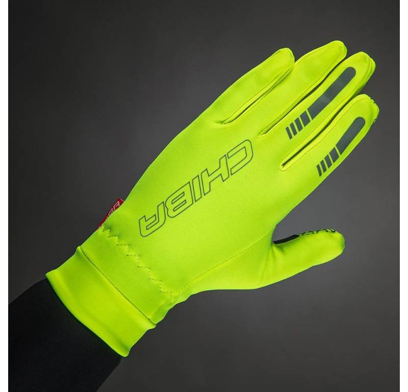 Chiba Fahrradhandschuhe CHIBA Thermofleece - Radhandschuhe neongelb, atmungsaktiv, Touchfunkti von Chiba