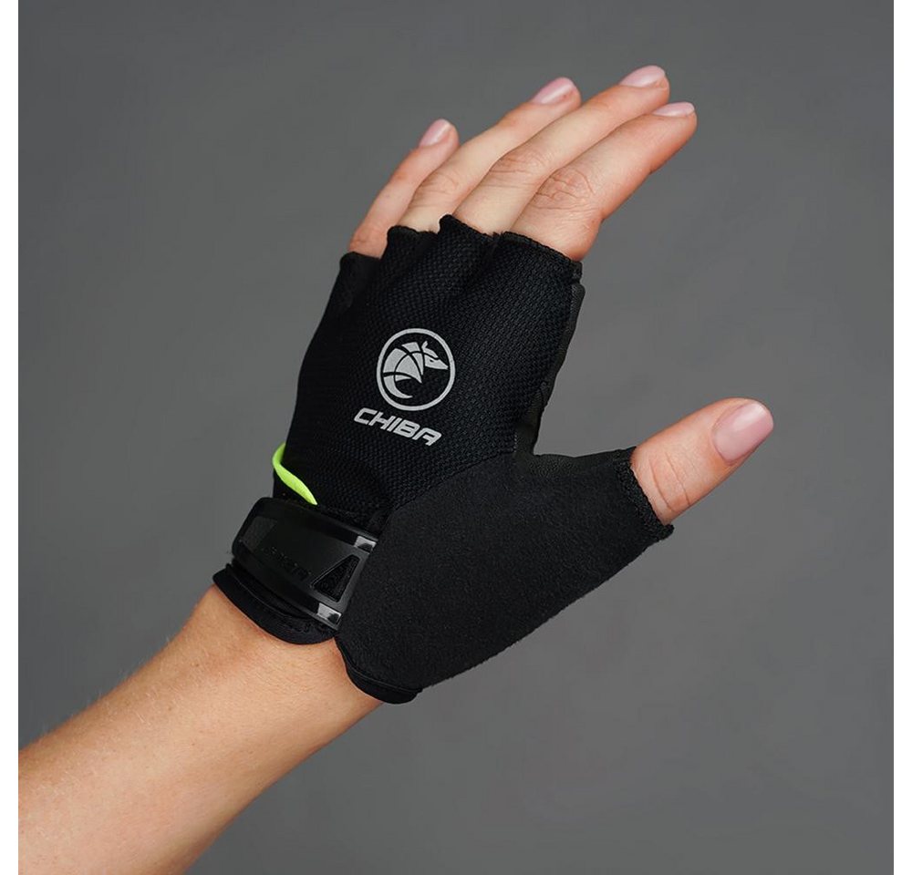 Chiba Fahrradhandschuhe CHIBA Youth - Radhandschuhe S/M schwarz, atmungsaktiv & gepolstert von Chiba