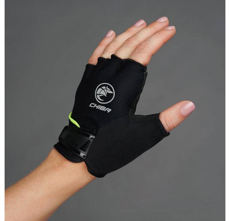 Chiba Fahrradhandschuhe CHIBA Youth - Radhandschuhe S/M schwarz, atmungsaktiv & gepolstert von Chiba