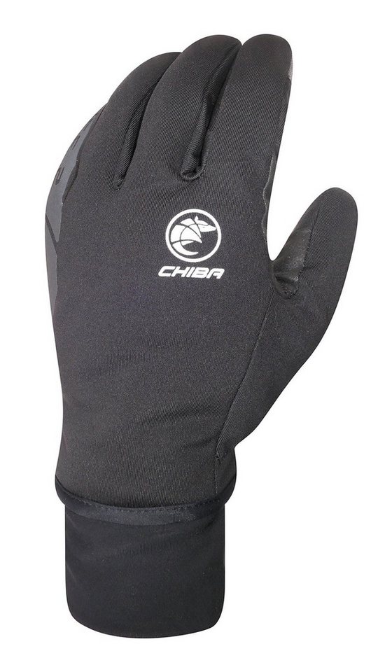 Chiba Fahrradhandschuhe Ice II (Oberhand aus winddichtem Softshell) schwarz - 1 Paar von Chiba