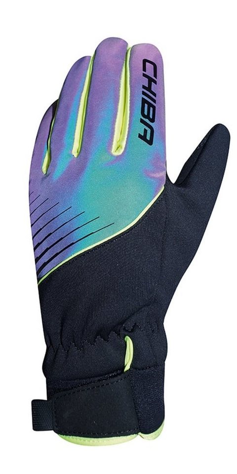 Chiba Fahrradhandschuhe Waterproof (wasserdicht. reflektierend) bunt/schwarz Kinder - 1 Paar von Chiba