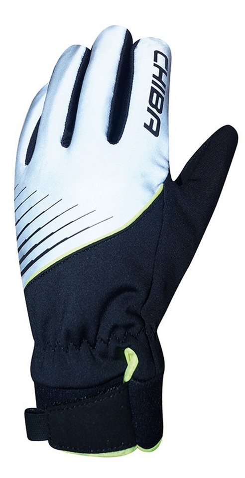 Chiba Fahrradhandschuhe Waterproof (wasserdicht. reflektierend) silber/schwarz Kinder - 1 Paar von Chiba