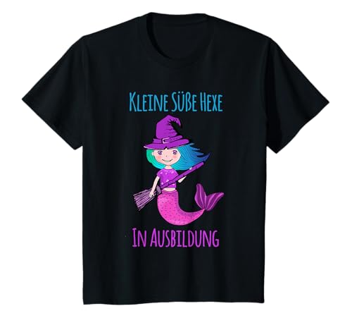 Kleine süße Hexe in Ausbildung Meerjungfrau Geschenk Mädchen T-Shirt von Chibi Lines