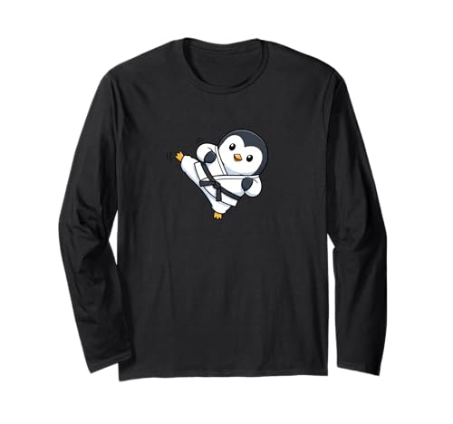 Lustiger süßer Karate-Pinguin für Kinder, Kampfsport Langarmshirt Lustiger süßer Karate-Pinguin für Kinder, Kampfsport Langarmshirt von Chibi Martial Arts Penguin Kick Design