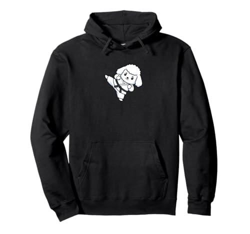 Niedlicher Pudel-Karate-Cartoon für Kinder Pullover Hoodie Niedlicher Pudel-Karate-Cartoon für Kinder Pullover Hoodie von Chibi Poodle Martial Arts Fun