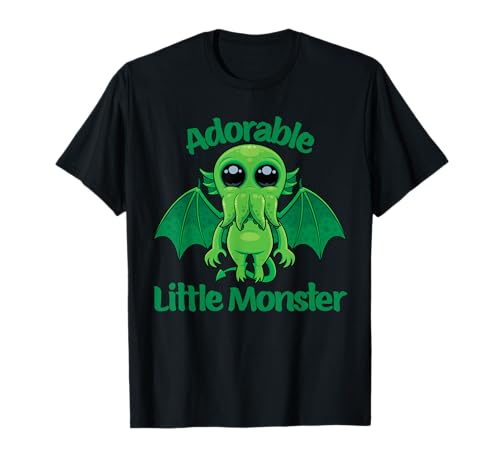 Entzückendes kleines Monster, Kawaii-Meerestier-Design für Kinder T-Shirt von Chibi Sea Creature Design Adorable Little Monster
