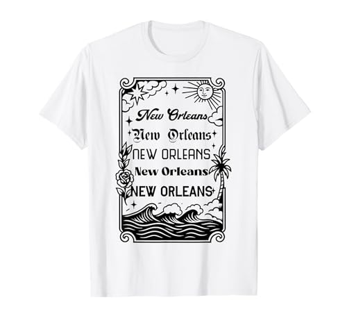 New Orleans Repeating Stilvolle Schriftart Männer Frauen Kinder Geschenk T-Shirt von Chic City Repeating