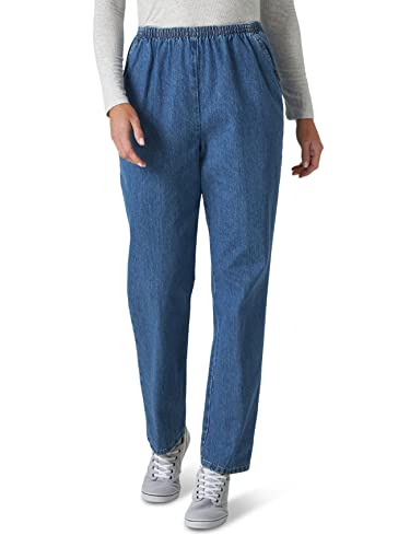 Chic Classic Collection Damen Schlupfhose aus Baumwolle mit Elastischem Bund Jeans, Destruction Blue Denim, 42 von Chic Classic Collection