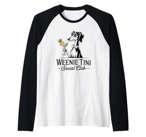 Sipping Style Cocktail Club Saluki Martini Design für Frauen Raglan Sipping Style Cocktail Club Saluki Martini Design für Frauen Raglan von Chic and Sassy Social Club Apparel for Women