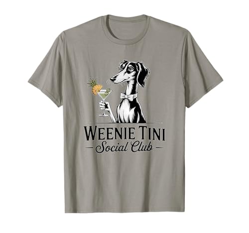 Sipping Style Cocktail Club Saluki Martini Design für Frauen T-Shirt Sipping Style Cocktail Club Saluki Martini Design für Frauen T-Shirt von Chic and Sassy Social Club Apparel for Women