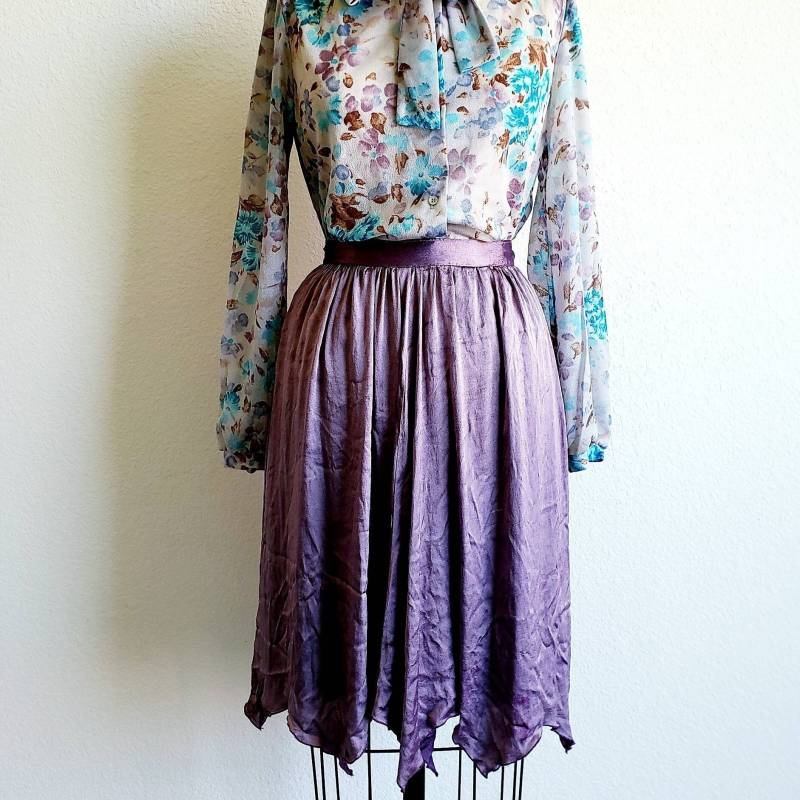 Vintage Upcycled Und Remixed By Mayumba Lila Taschentuch Rock von ChicCityVintage